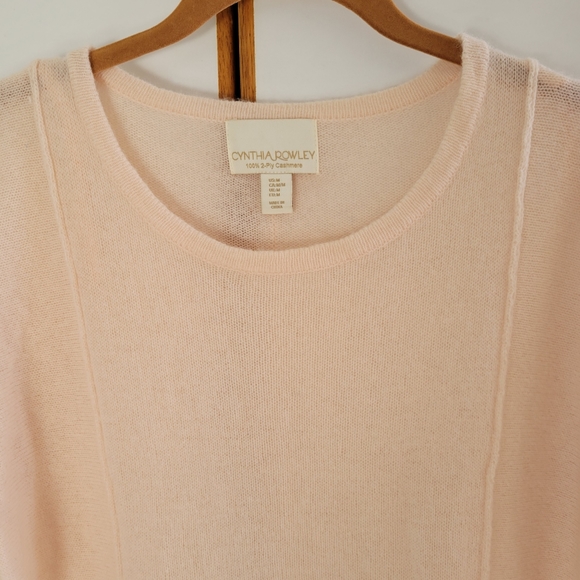 Cynthia Rowley 100% 2-ply Cashmere Crewneck Sweater M - Picture 3 of 8